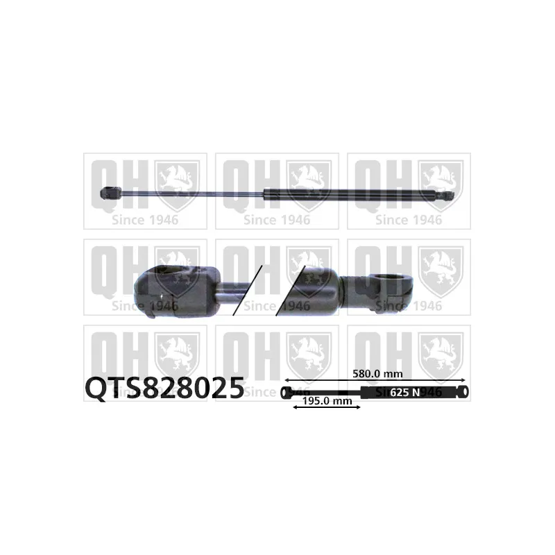 Vérin de hayon, de coffre QUINTON HAZELL QTS828025