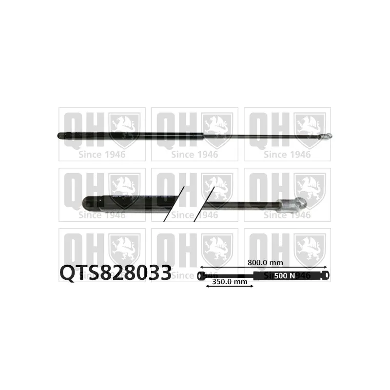 Vérin de hayon, de coffre QUINTON HAZELL QTS828033