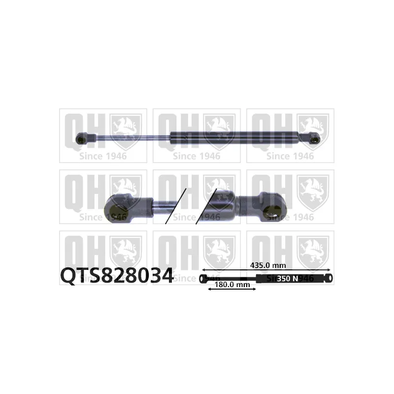 Vérin de hayon, de coffre QUINTON HAZELL QTS828034