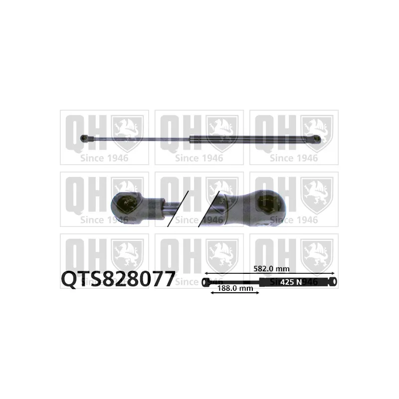 Vérin de hayon, de coffre QUINTON HAZELL QTS828077