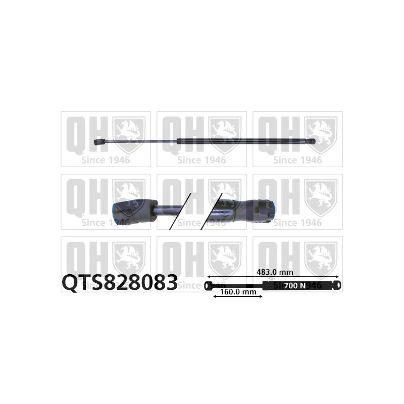 Vérin de hayon, de coffre QUINTON HAZELL QTS828083