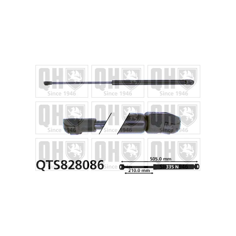 Vérin de hayon, de coffre QUINTON HAZELL QTS828086