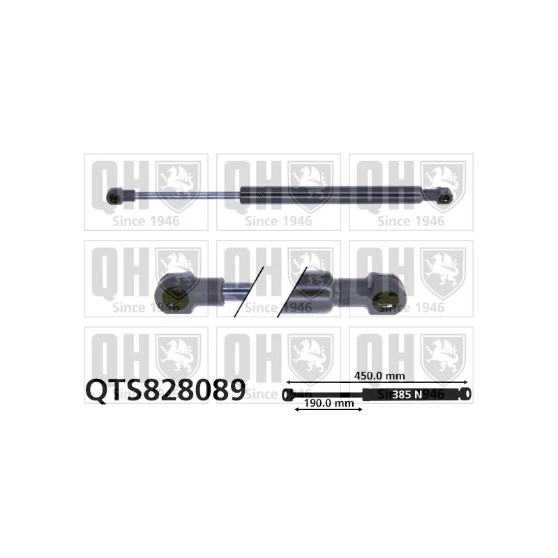 Vérin de hayon, de coffre QUINTON HAZELL QTS828089