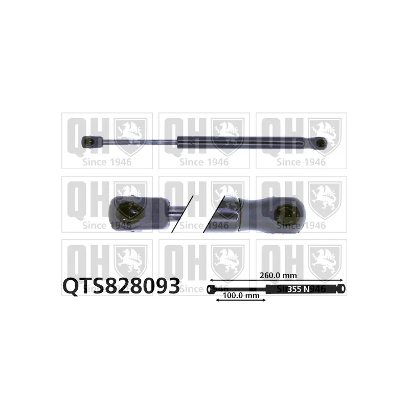 Vérin, capot-moteur QUINTON HAZELL QTS828093