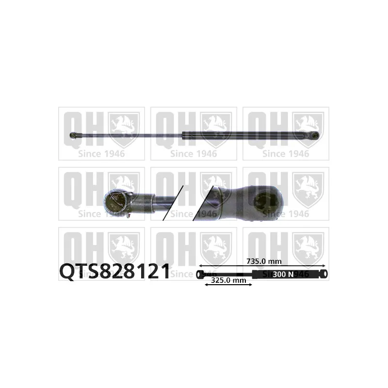 Vérin, capot-moteur QUINTON HAZELL QTS828121
