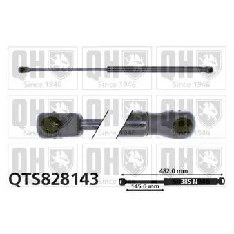 Vérin, capot-moteur QUINTON HAZELL QTS828143
