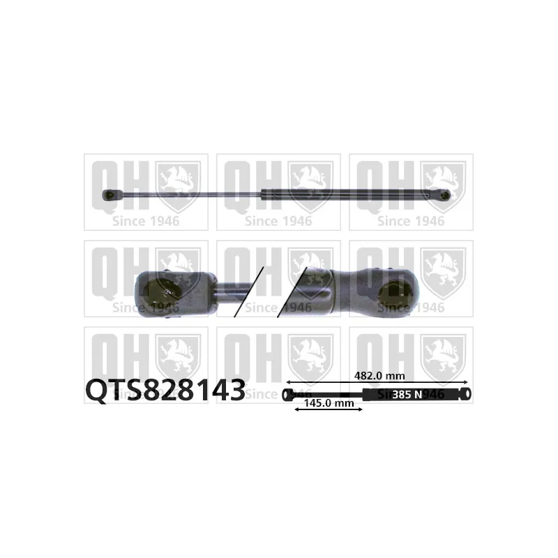 Vérin, capot-moteur QUINTON HAZELL QTS828143