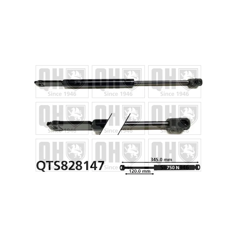 Vérin, capot-moteur QUINTON HAZELL QTS828147