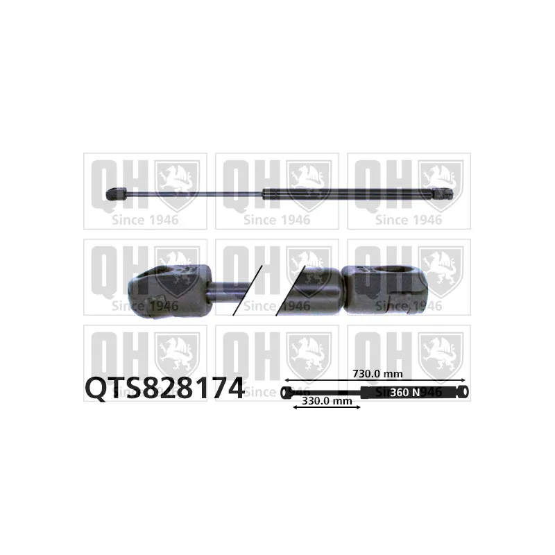 Vérin, capot-moteur QUINTON HAZELL QTS828174