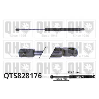 Vérin de hayon, de coffre QUINTON HAZELL QTS828176