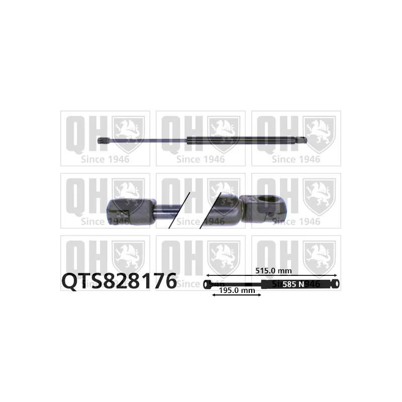 Vérin de hayon, de coffre QUINTON HAZELL QTS828176