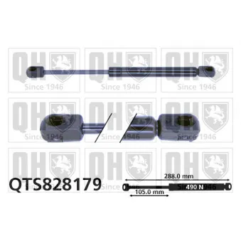 Vérin, capot-moteur QUINTON HAZELL QTS828179
