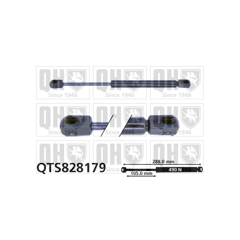 Vérin, capot-moteur QUINTON HAZELL QTS828179