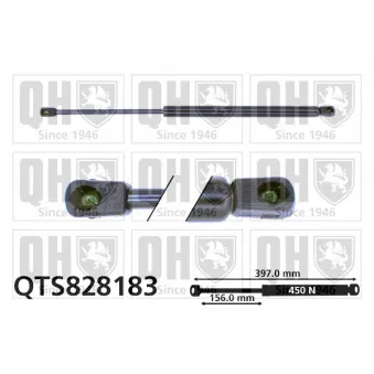 Vérin, capot-moteur QUINTON HAZELL QTS828183