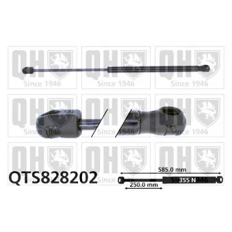 Vérin, capot-moteur QUINTON HAZELL QTS828202