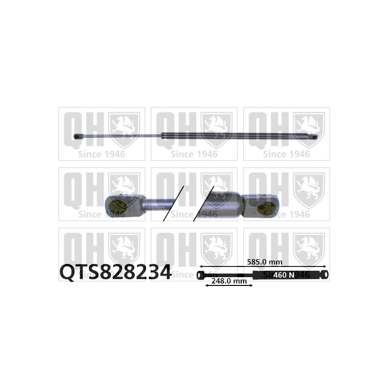 Vérin de hayon, de coffre QUINTON HAZELL QTS828234