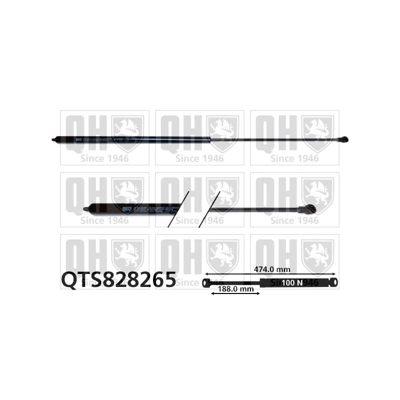 Vérin de hayon, de coffre QUINTON HAZELL QTS828265