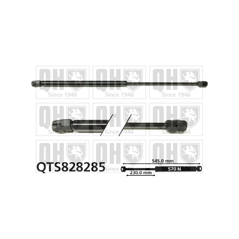 Vérin de hayon, de coffre QUINTON HAZELL QTS828285