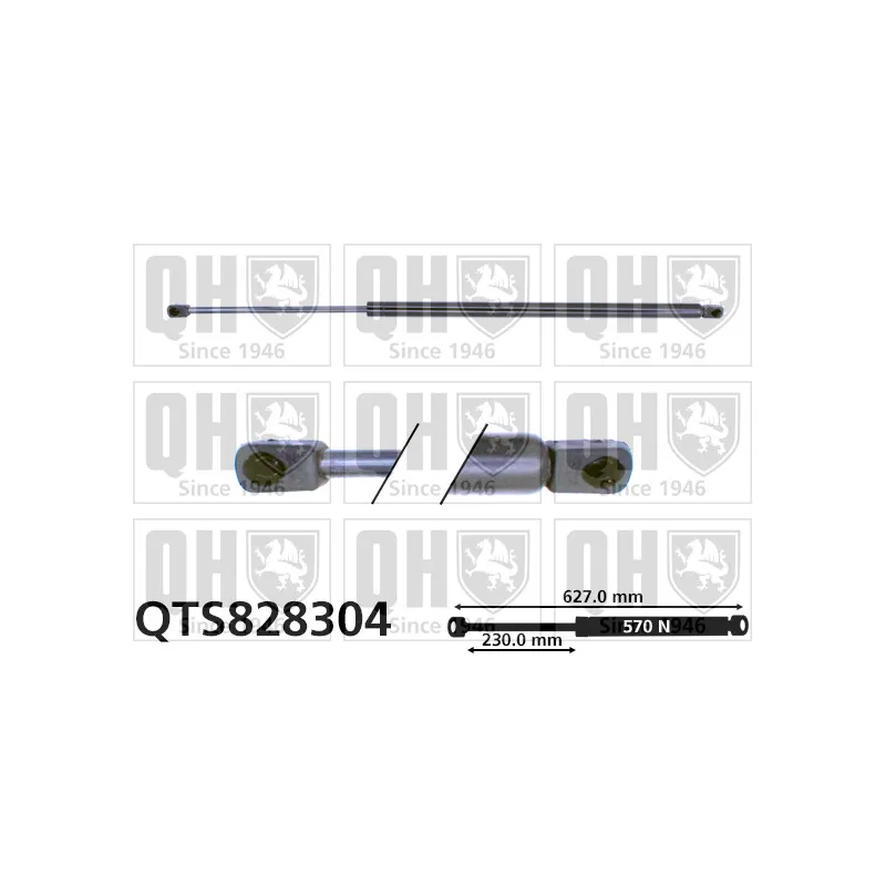 Vérin de hayon, de coffre QUINTON HAZELL QTS828304