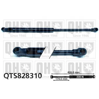 Vérin, capot-moteur QUINTON HAZELL QTS828310