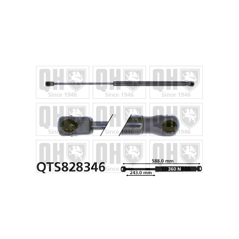 Vérin, capot-moteur QUINTON HAZELL QTS828346