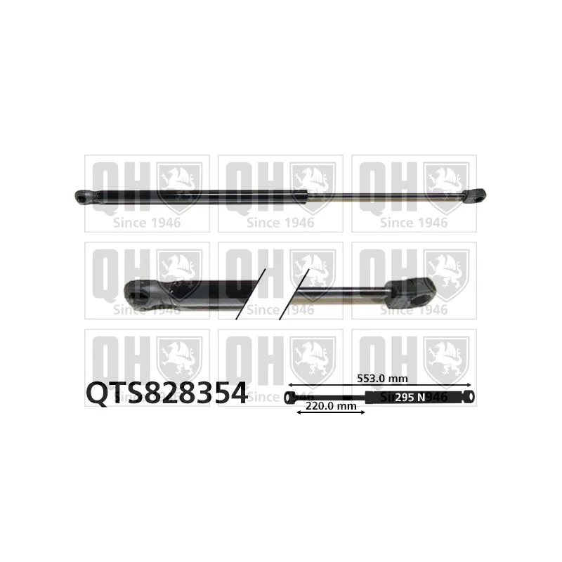 Vérin, capot-moteur QUINTON HAZELL QTS828354