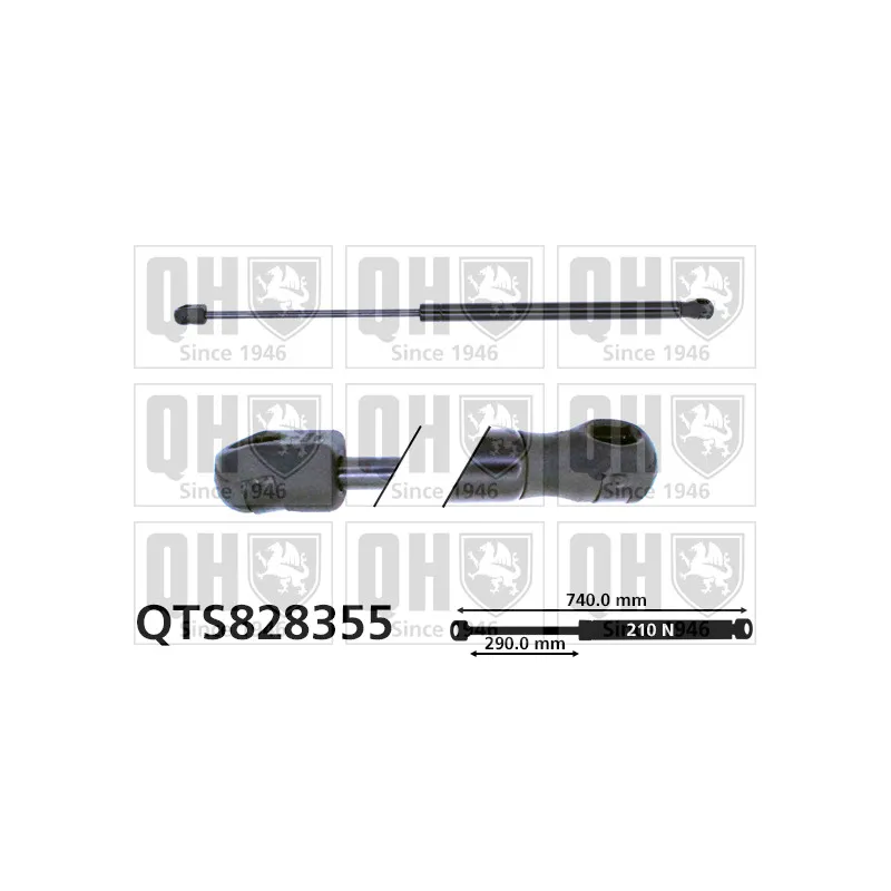 Vérin, capot-moteur QUINTON HAZELL QTS828355