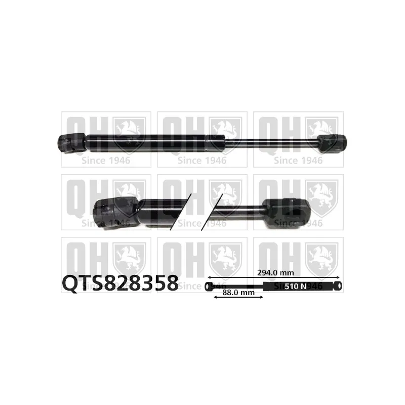 Vérin, capot-moteur QUINTON HAZELL QTS828358