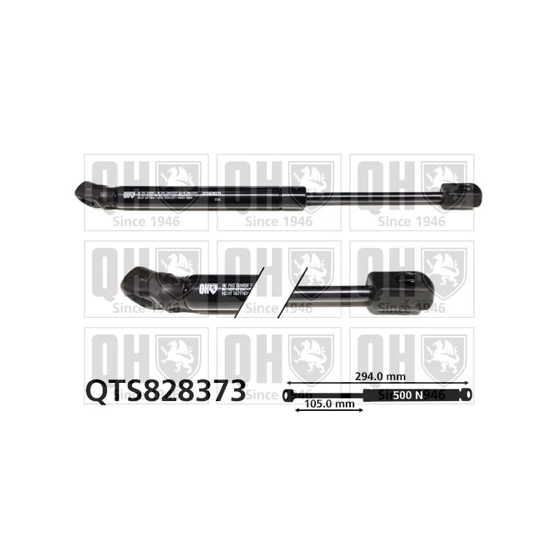 Vérin, capot-moteur QUINTON HAZELL QTS828373