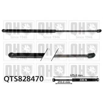 Vérin, capot-moteur QUINTON HAZELL QTS828470