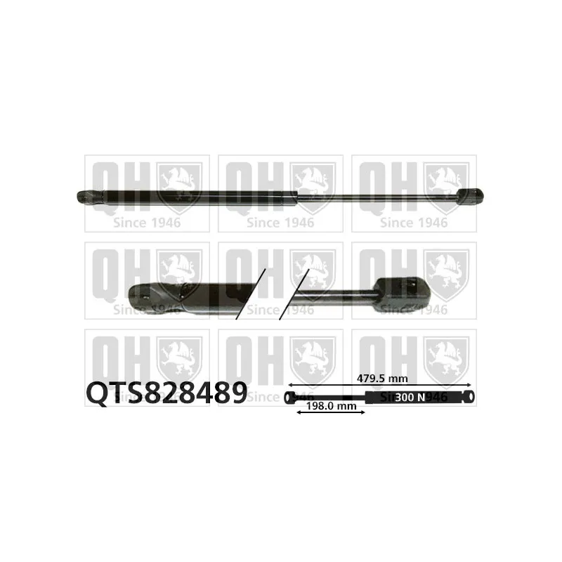 Vérin, capot-moteur QUINTON HAZELL QTS828489
