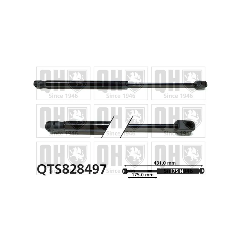 Vérin, capot-moteur QUINTON HAZELL QTS828497