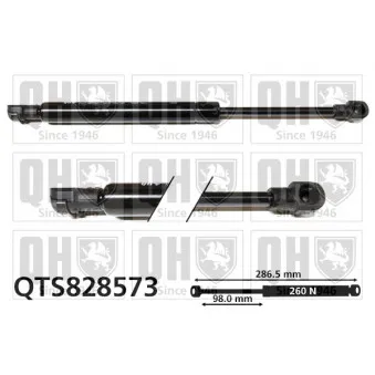 Vérin, capot-moteur QUINTON HAZELL QTS828573