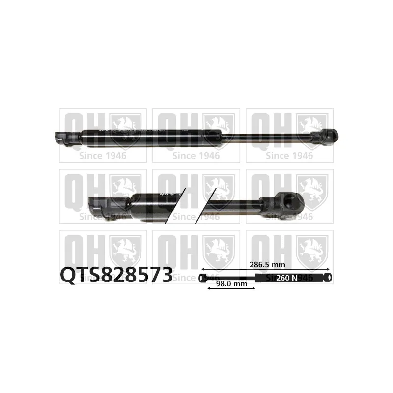 Vérin, capot-moteur QUINTON HAZELL QTS828573