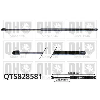 Vérin, capot-moteur QUINTON HAZELL QTS828581