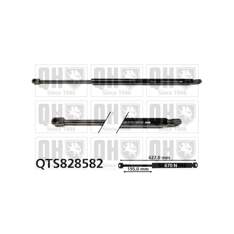 Vérin de hayon, de coffre QUINTON HAZELL QTS828582