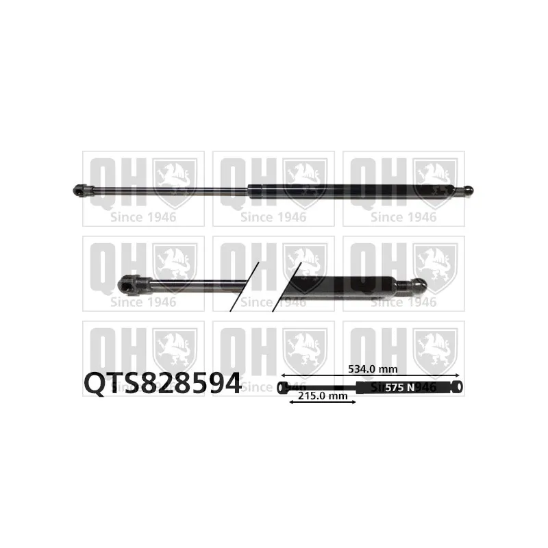 Vérin de hayon, de coffre QUINTON HAZELL QTS828594