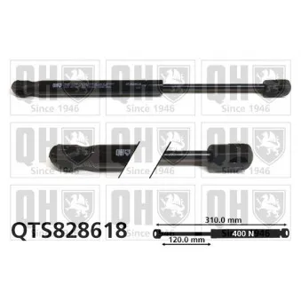 Vérin, capot-moteur QUINTON HAZELL QTS828618