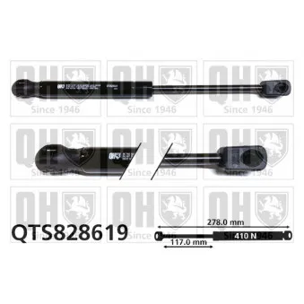 Vérin, capot-moteur QUINTON HAZELL QTS828619