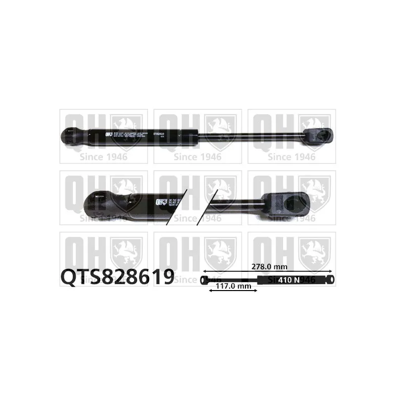 Vérin, capot-moteur QUINTON HAZELL QTS828619