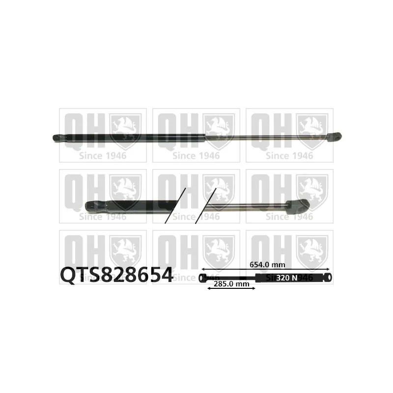 Vérin, capot-moteur QUINTON HAZELL QTS828654