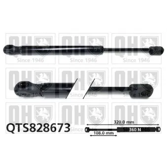 Vérin, capot-moteur QUINTON HAZELL QTS828673
