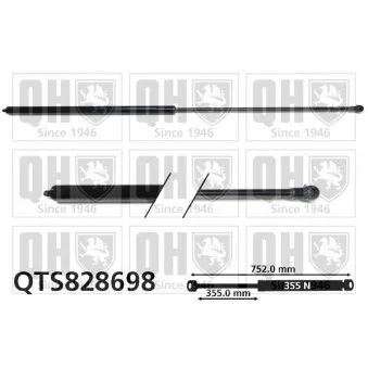 Vérin, capot-moteur QUINTON HAZELL QTS828698