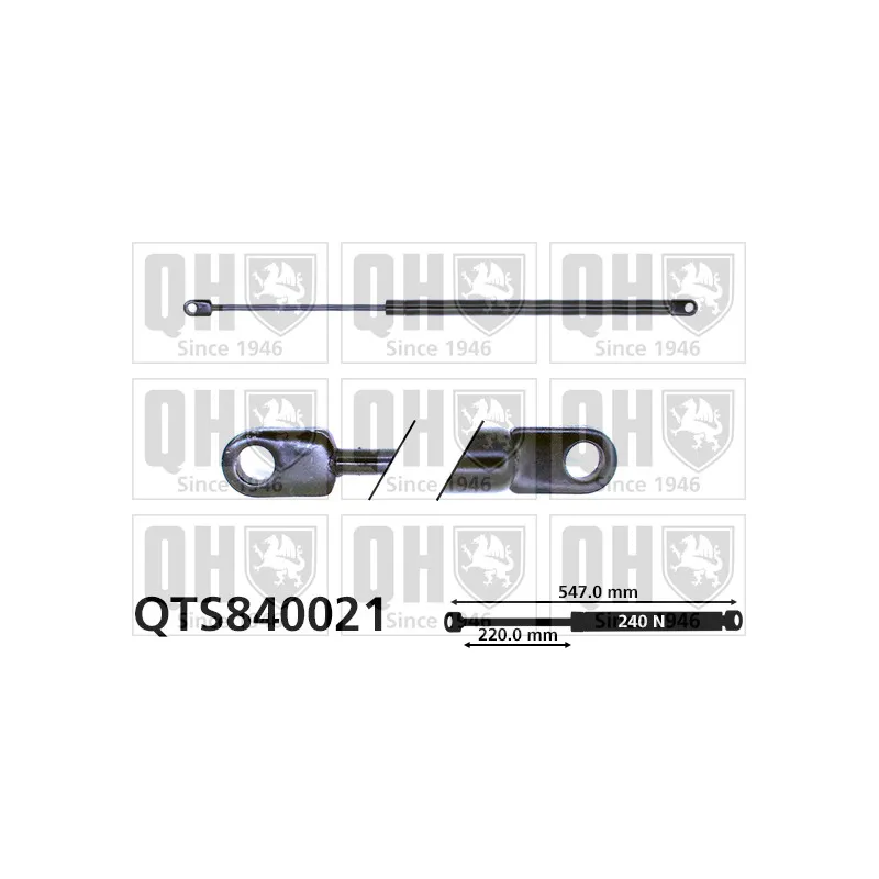 Vérin, capot-moteur QUINTON HAZELL QTS840021