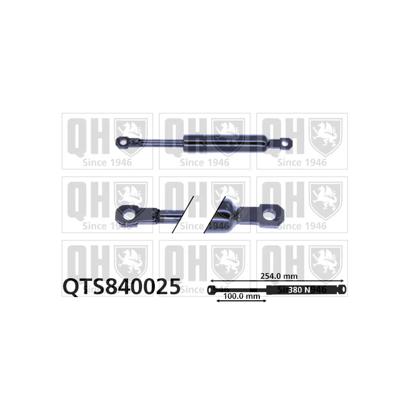 Vérin, capot-moteur QUINTON HAZELL QTS840025