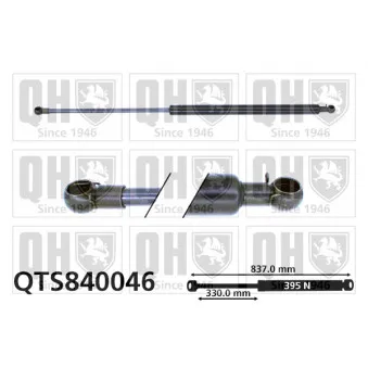 Vérin de hayon, de coffre QUINTON HAZELL QTS840046