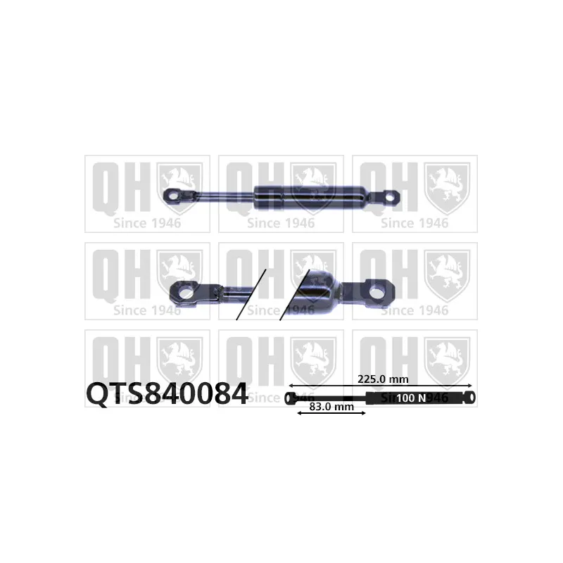 Vérin, table pliante QUINTON HAZELL QTS840084