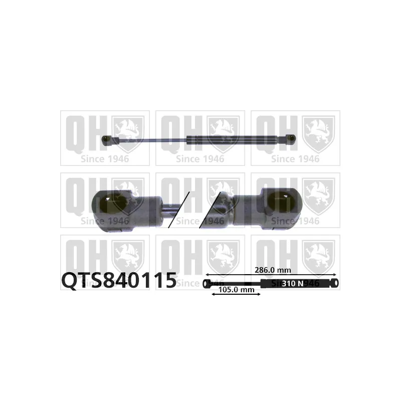Vérin de hayon, de coffre QUINTON HAZELL QTS840115