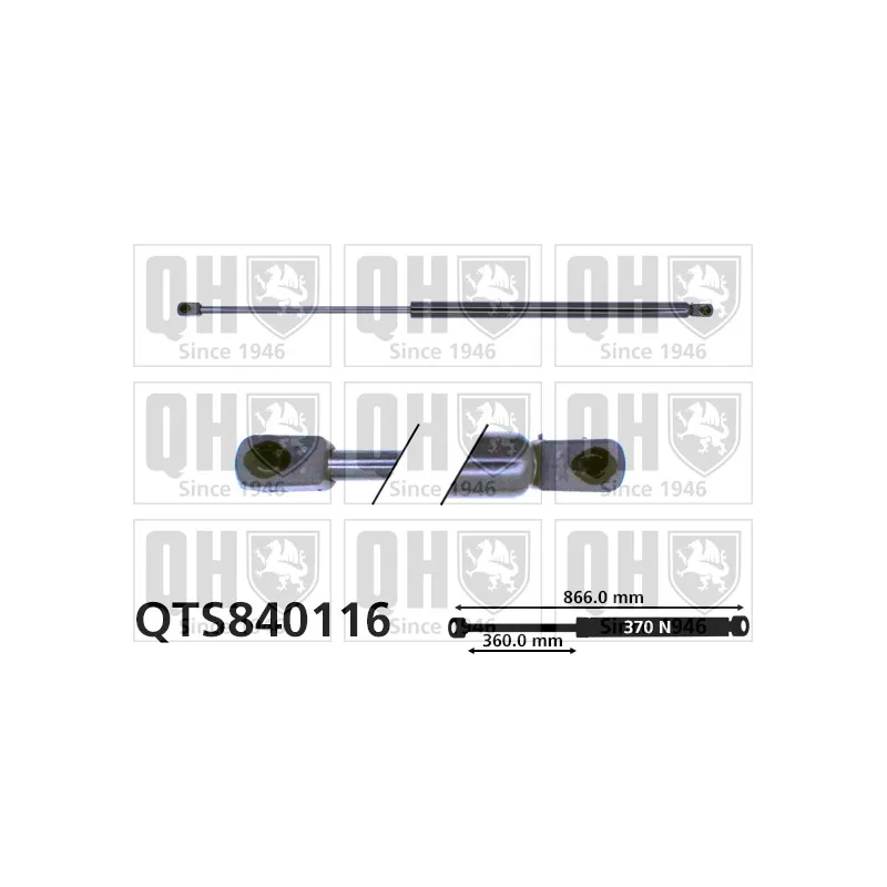 Vérin de hayon, de coffre QUINTON HAZELL QTS840116
