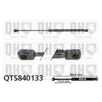 Vérin de hayon, de coffre QUINTON HAZELL QTS840133